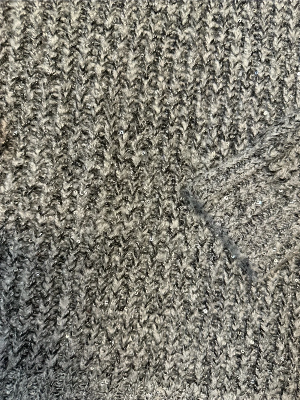 Women’s Gray/Black Tones Cozy Cowlneck Sweater